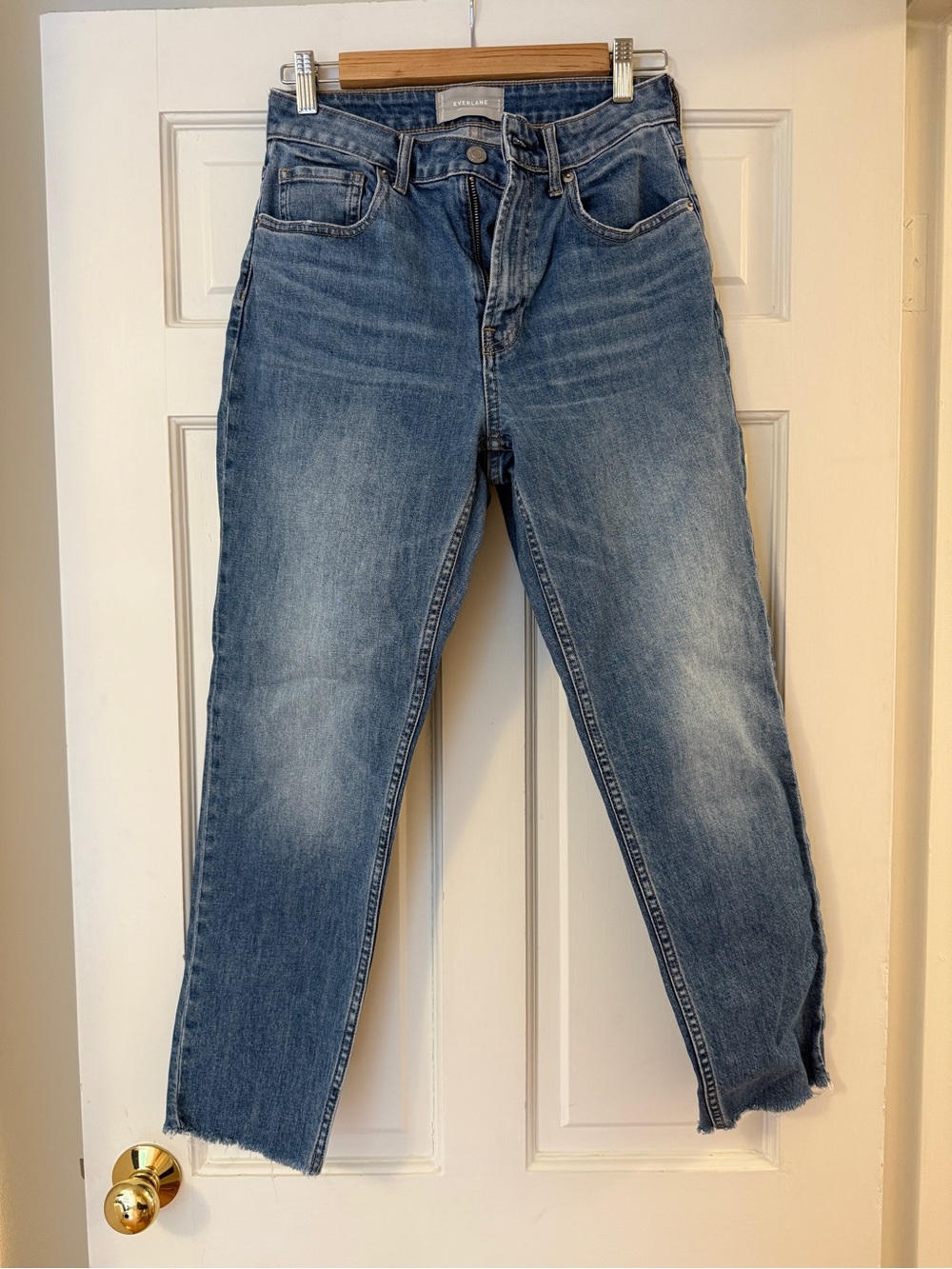 Everlane Light Blue Curvy Cheeky Jeans